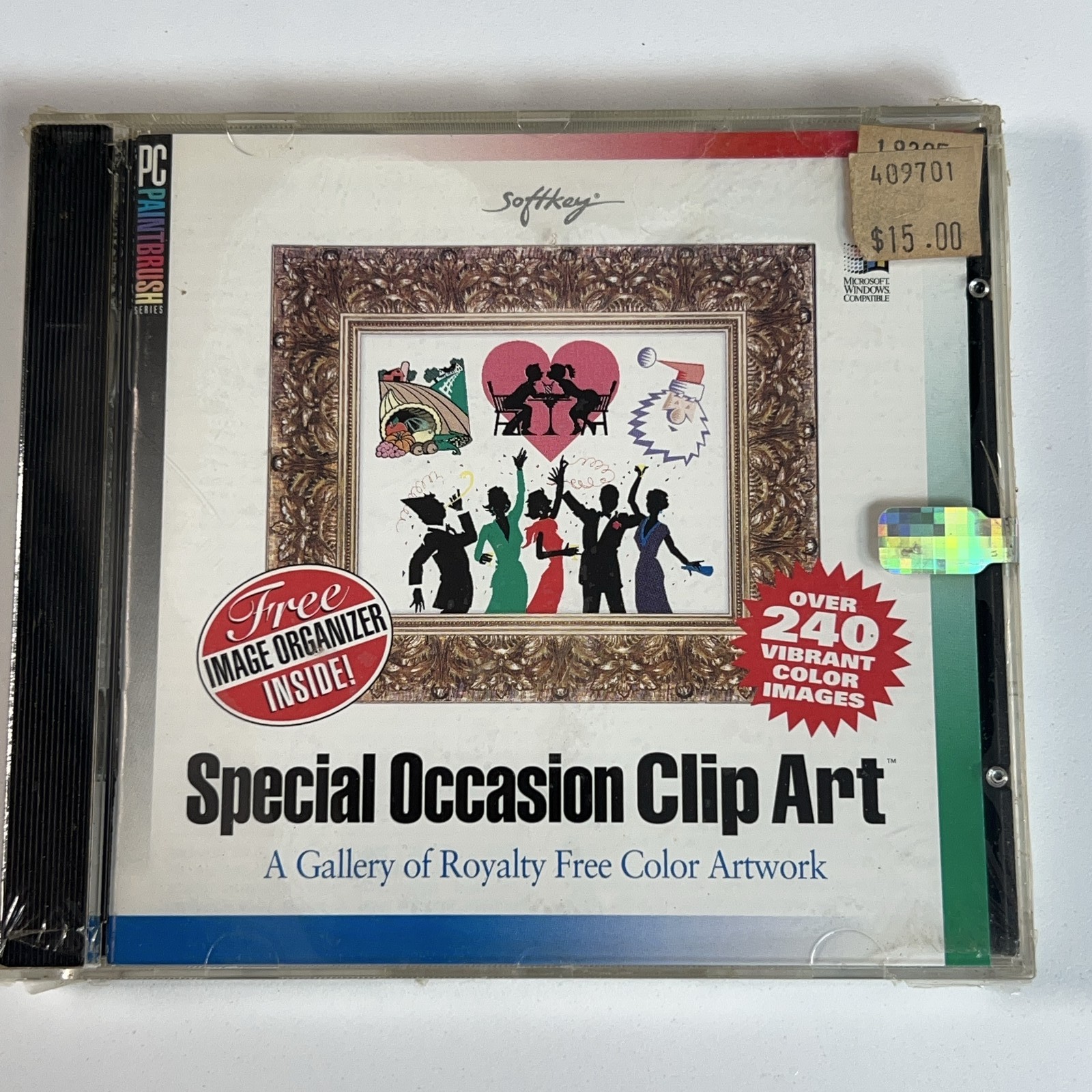 VTG NOS Softkey Special Occasion Clip Art Collection Windows PC CD Rom NEW