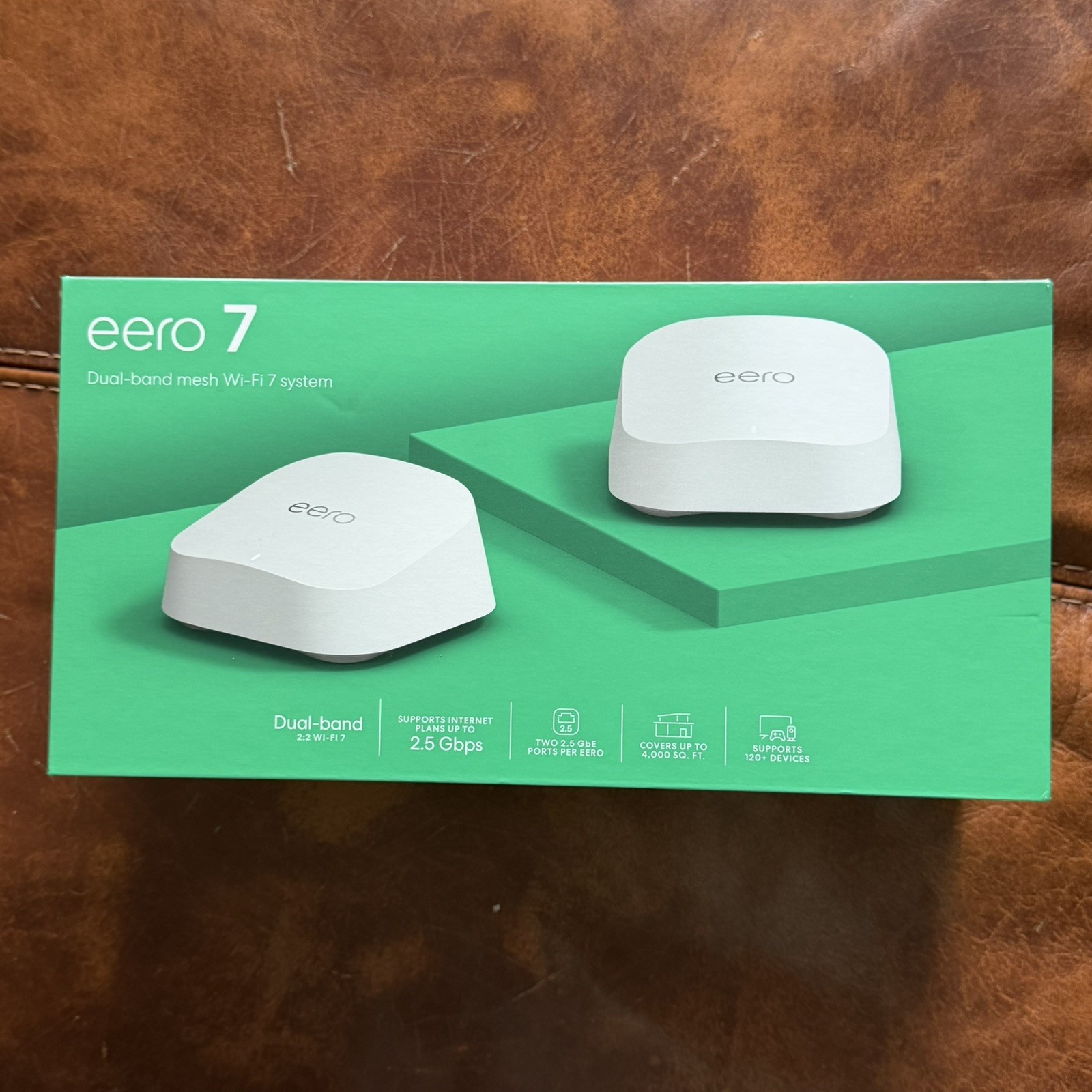 eero 7 Dual-Band Mesh Wi-Fi 7 System (2-pack): NEWEST MODEL - WiFi 7 Mesh System
