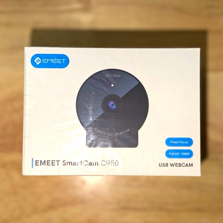 EMEET SmartCam C950 USB Webcam Full HD 1080p Fixed Focus Black
