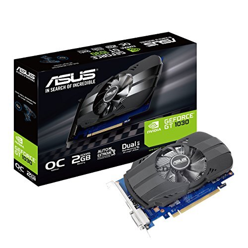 Asus PH-GT1030-O2G GeForce GT 1030 2GB Phoenix OC Edition HDMI DVI Graphics