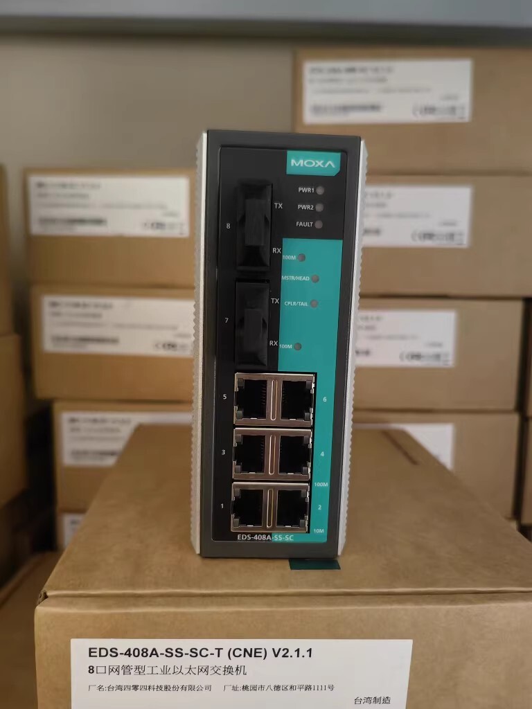 1pcs MOXA EDS-408A-SS-SC-T Industrial Ethernet Switch 8-port Single Mode new