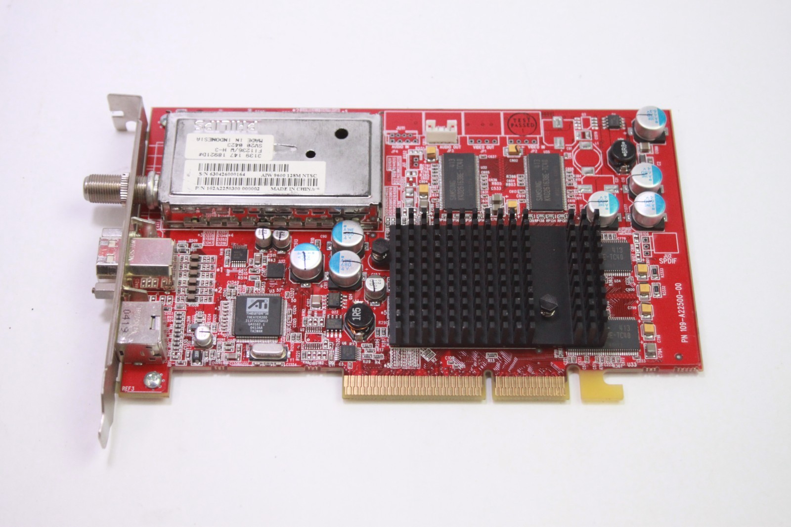ATI All-In-Wonder 9600 128MB AGP 8X Graphics Card TV Tuner 109-A22500-00 Read