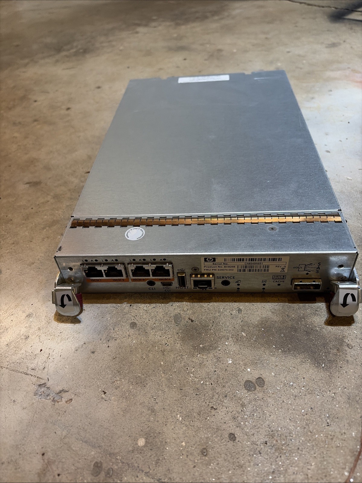 HP BK829B 629074-002 P2000 G3 iSCSI MSA Array System Controller