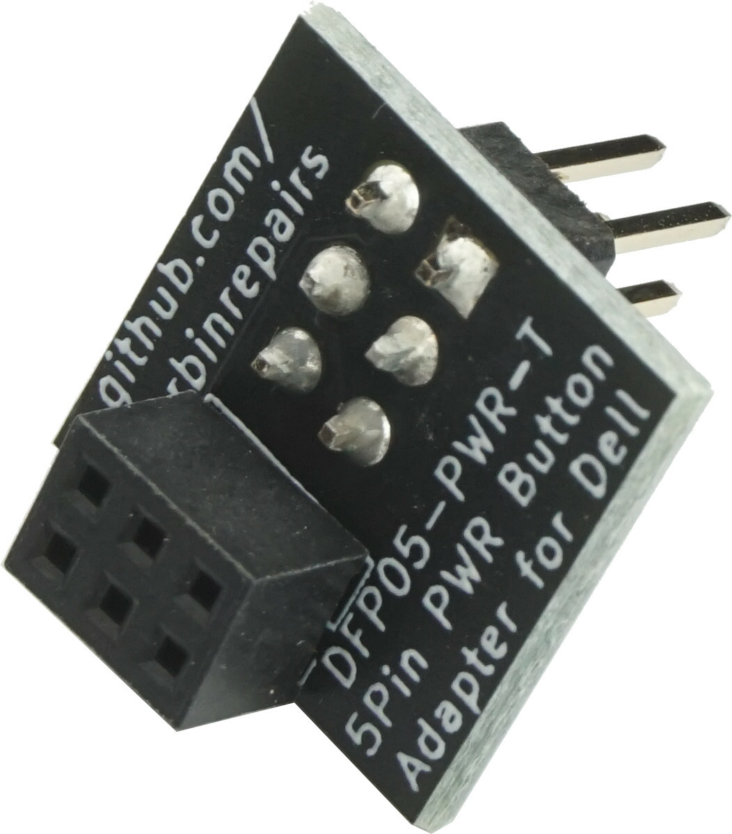Dell 5/6 Pin Power Button/LED Front Panel Adapter For Dell Motherboards