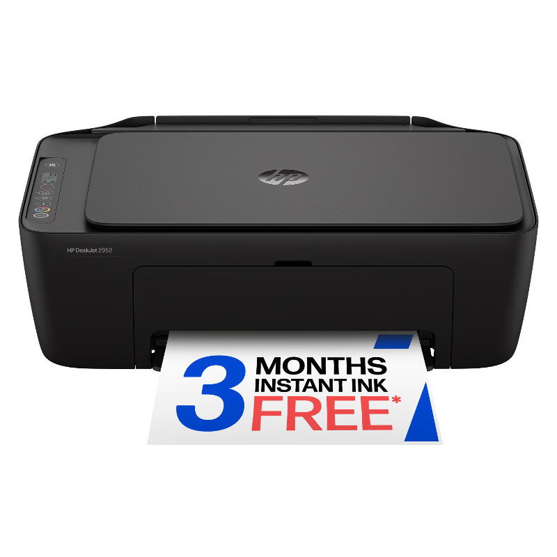 HP DeskJet 2952 Wireless All-in-One Color Inkjet Printer, Black