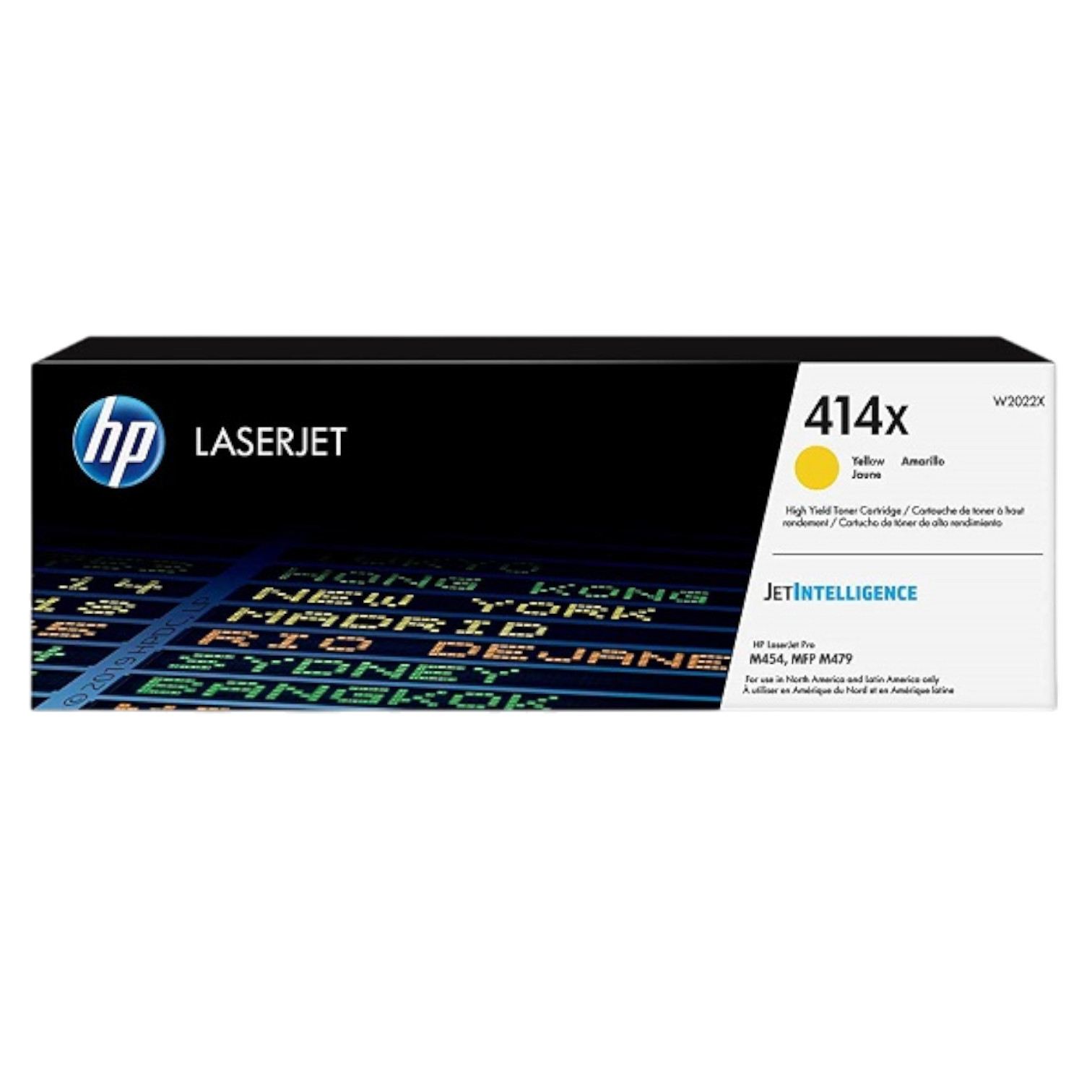New Open Box HP 414X High Yield Yellow Original LaserJet Toner Cartridge, W2022X