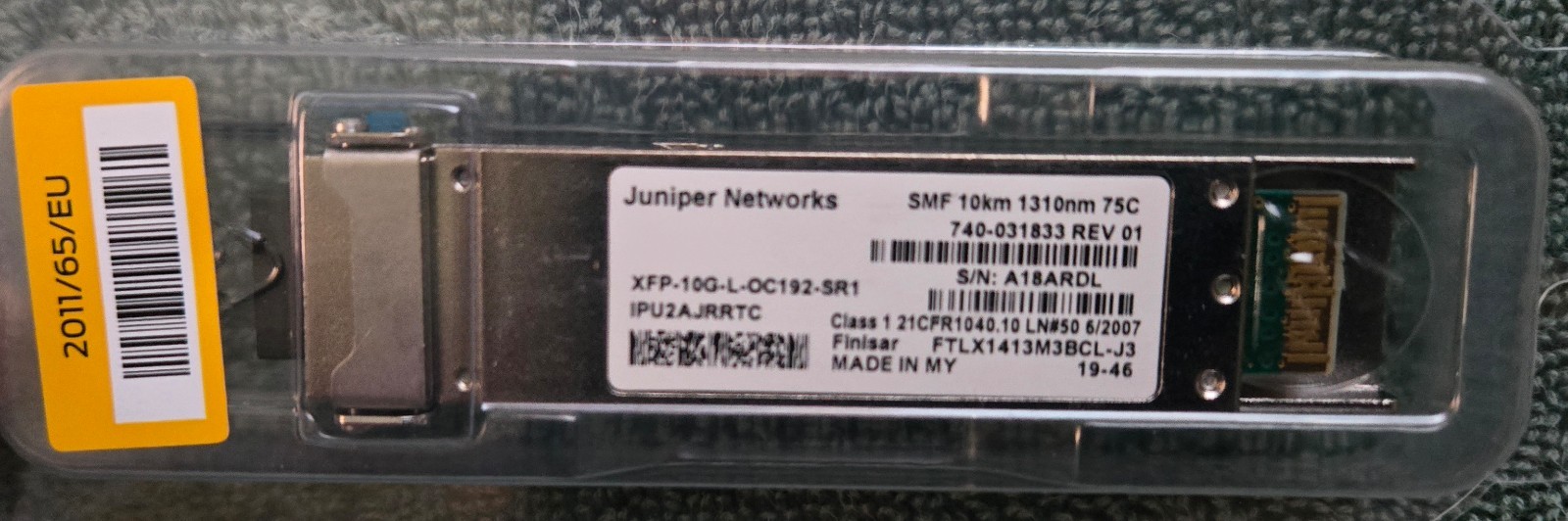 New-in-Box: Juniper XFP-10G-L-OC192-SR1 Dual Rate 10G pluggable Transceiver