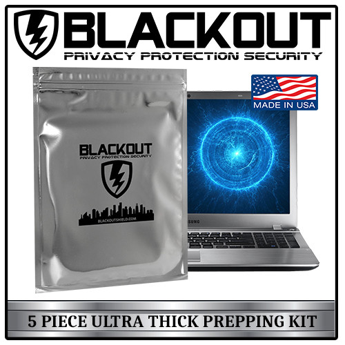 FARADAY CAGE EMP ESD BAGS 5 PC VARIETY SIZE PREPPER KIT BY BLACKOUT 