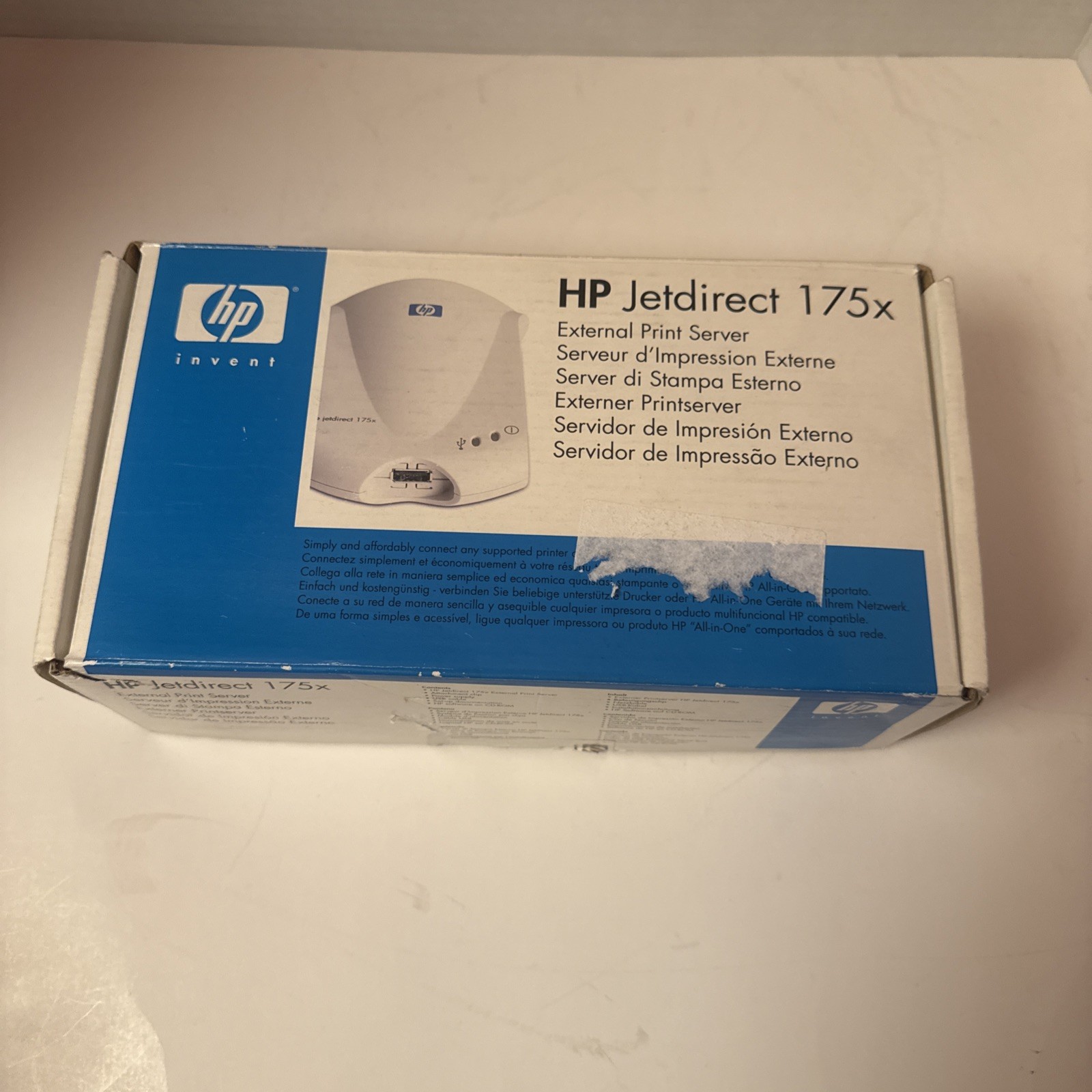 HP JetDirect 175x J6035C USB External Network Print Server