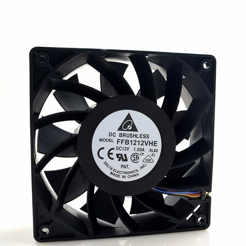 For Delta 12038 120x120x38mm 12cm FFB1212VHE DC 12V 1.5A 24W 4 Lines Cooling Fan