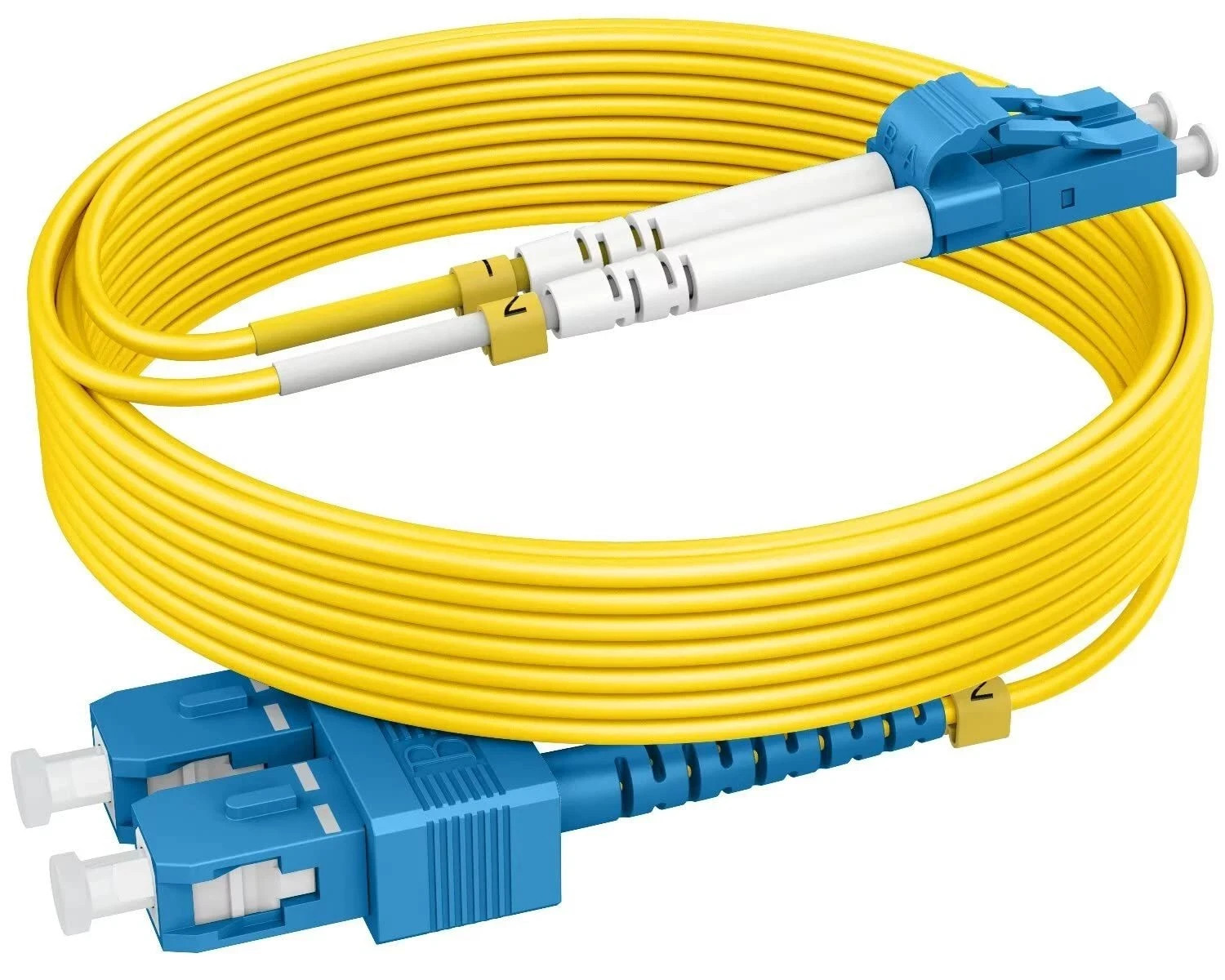 OS2 SC to LC Fiber Patch Cable 3m Single Mode Duplex 9/125µm Vandesail New