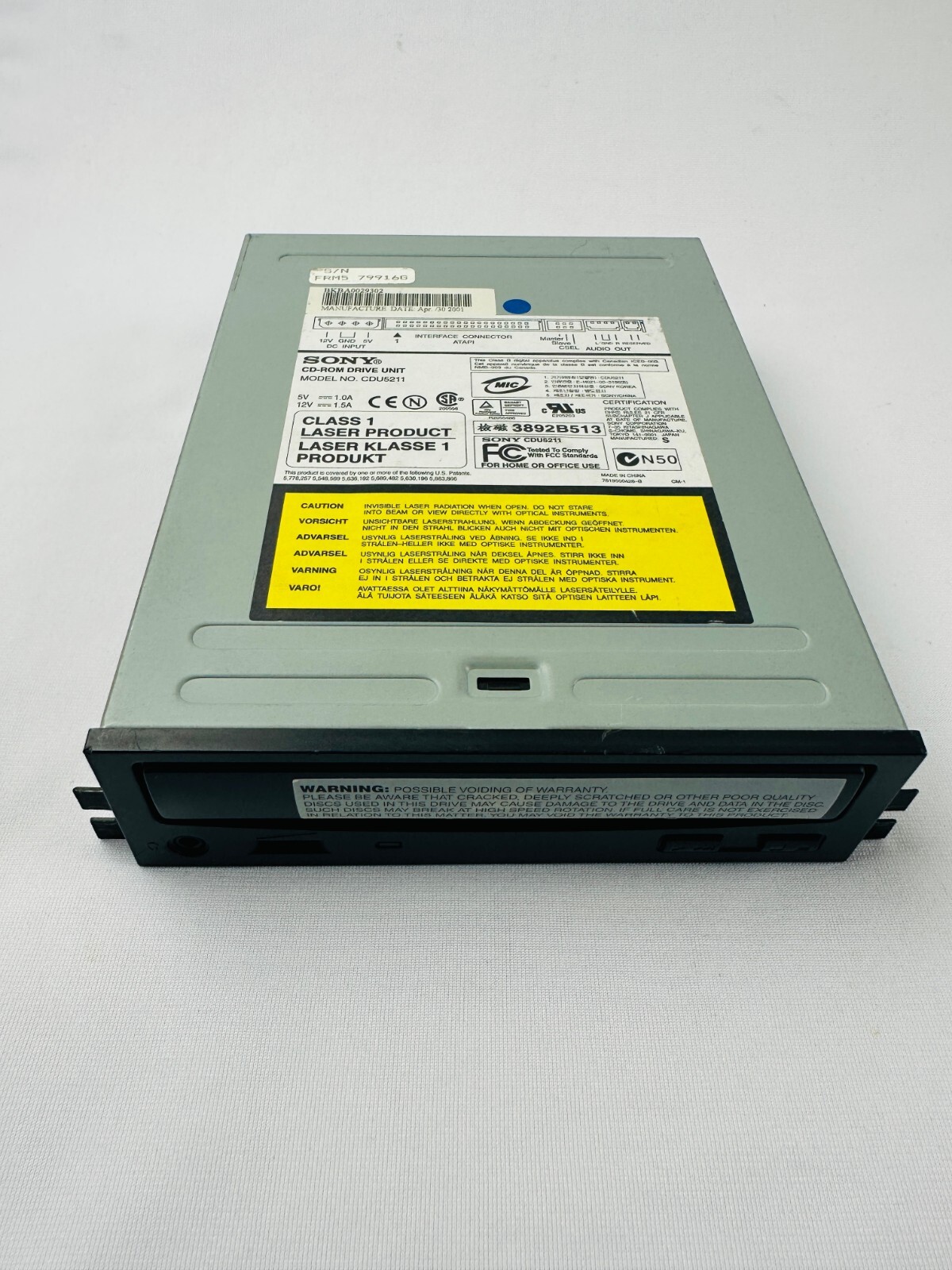 Sony CDU5211 CD-ROM Drive