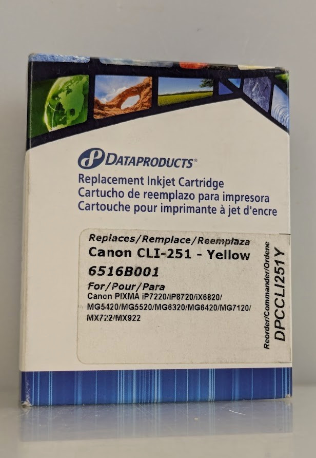 DATAPRODUCTS Replacement Inkjet Cartridge - Canon CLI-251 Yellow DPCCLI251Y