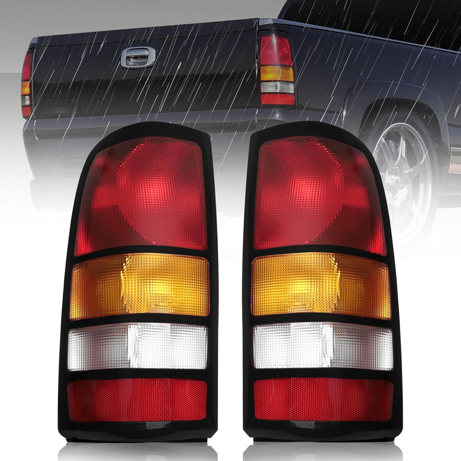 Tail Lights Compatible with 1999-2002 Silvera-Do 1999-2006 Sierra 1500 2500 3500