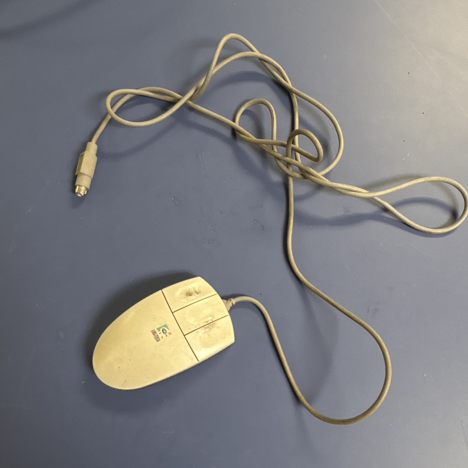 Logitech M-S35 850415-00 PS/2 Wired Scroll Wheel Mouse, Beige