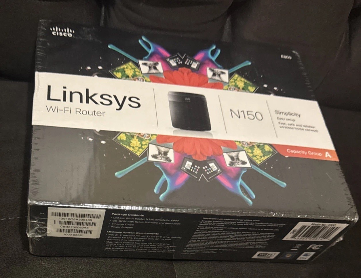 Linksys N150 Wi-Fi Wireless Router (E800) - New In Box - Sealed
