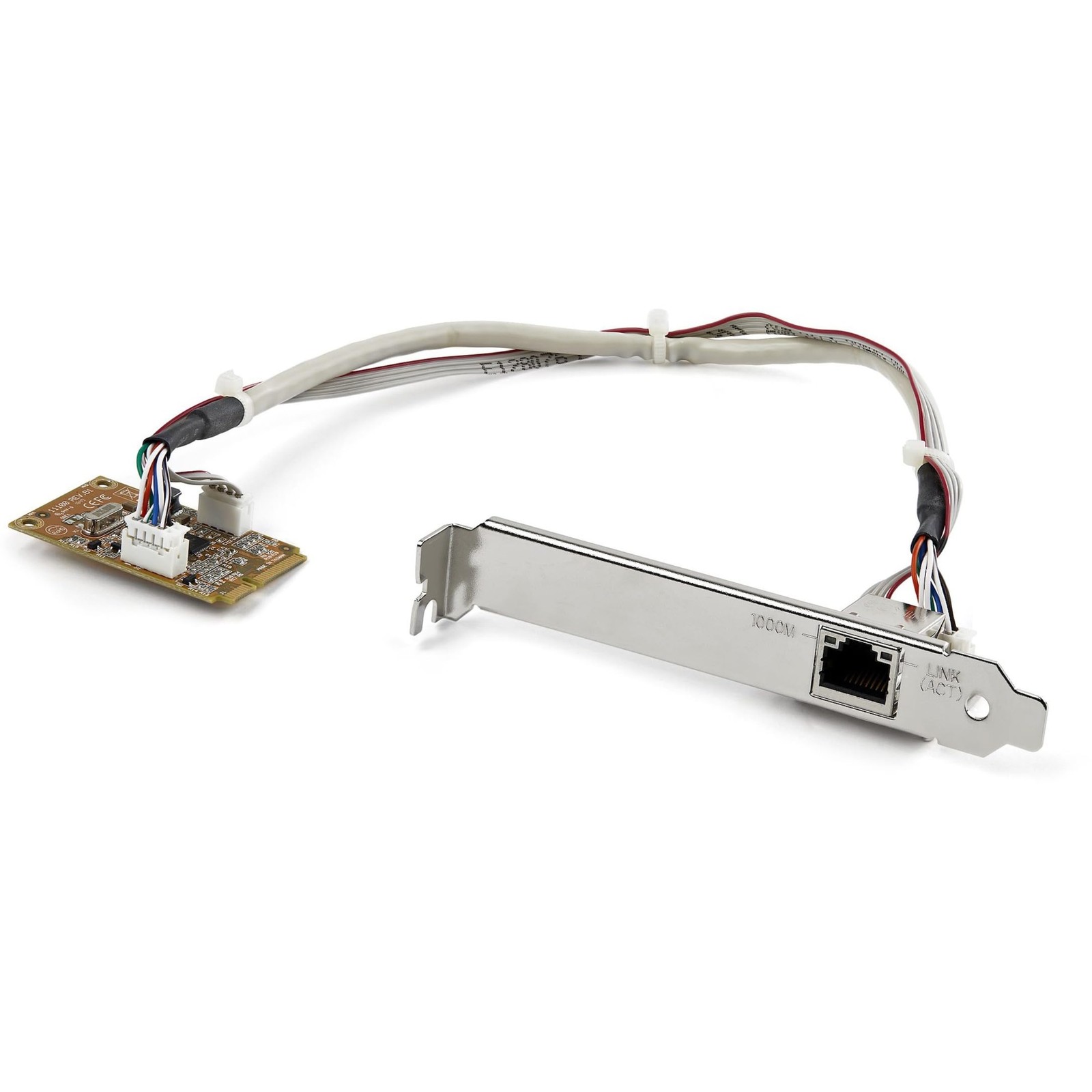 StarTech.com Mini PCIe Card - 10/100/1000Mbps RJ45 Port - IEEE 802.3 - Jumbo Fra