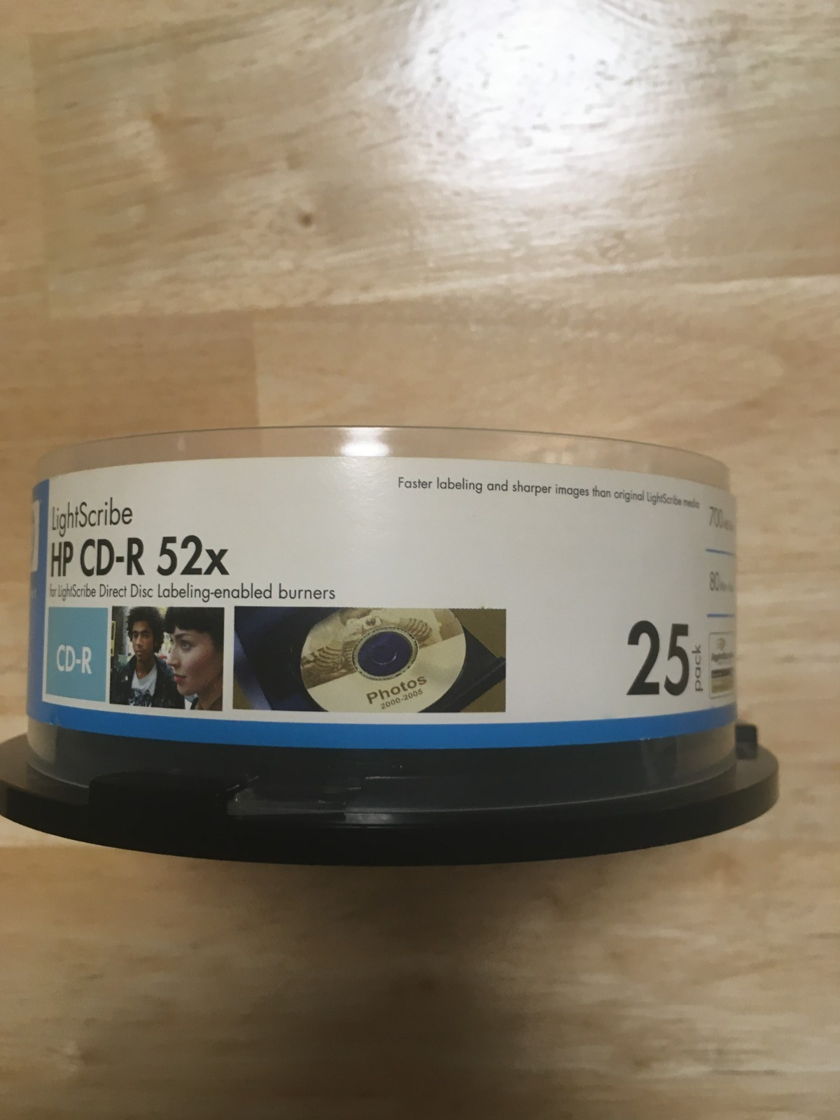 LightScribe HP Lightscribe CD-R 52x 700MB Blank Discs 25 Pack New Open Box