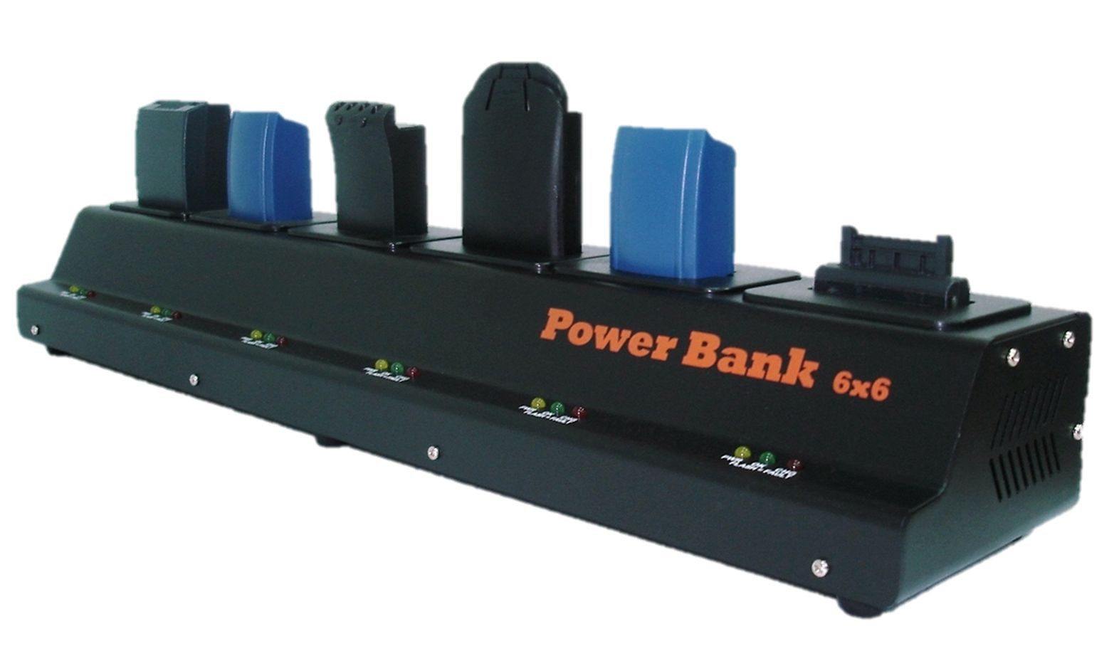 6 Bank Pro Metal Charger(UL/CE)For O"NEIL 4T,LP3/INTERMEC... PB40,PW40,OC Type 