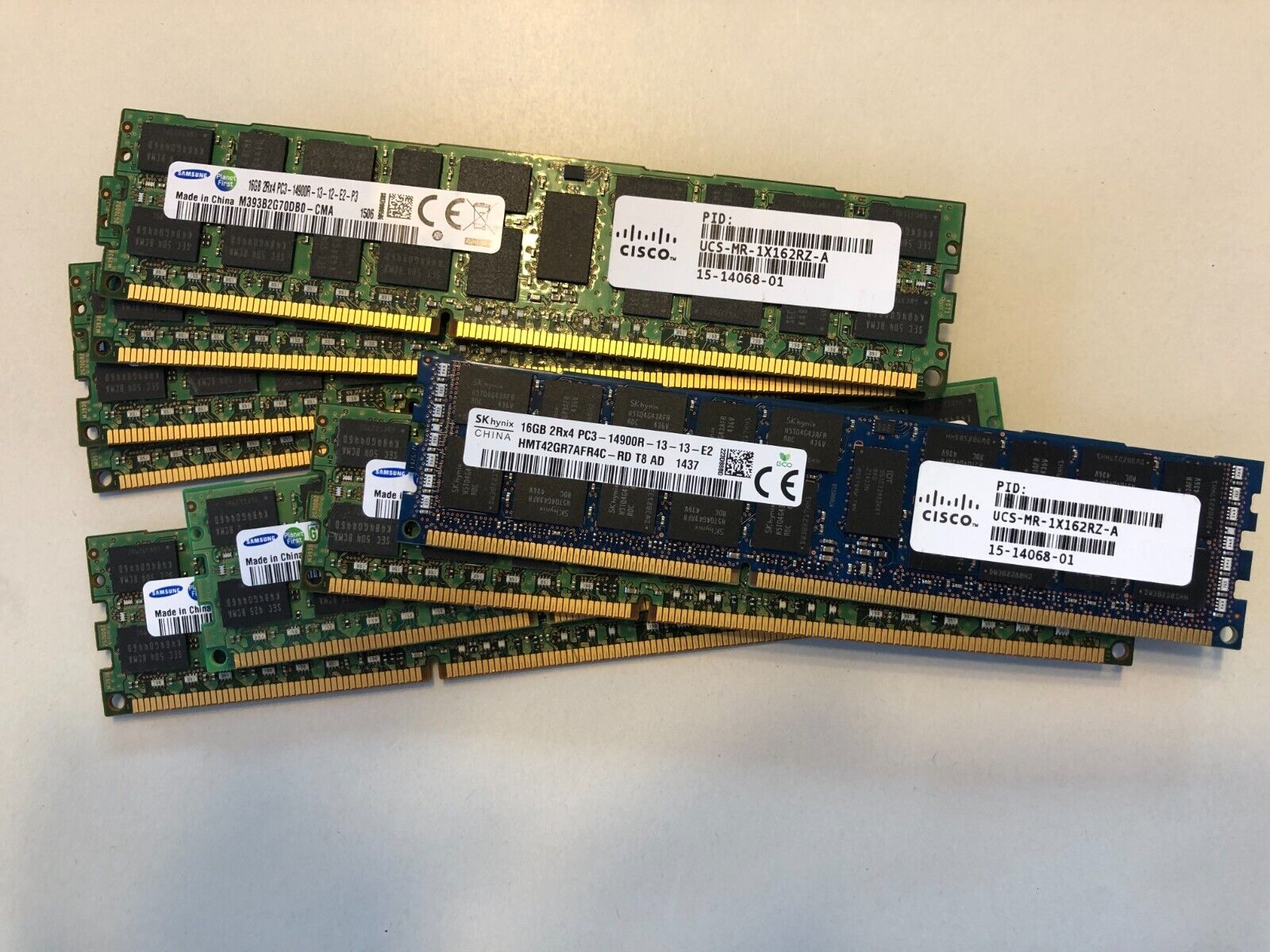 8X 16GB (128GB Total) PC3-14900 DDR3-1866MHz ECC Registered CL13 240-Pin DIMM