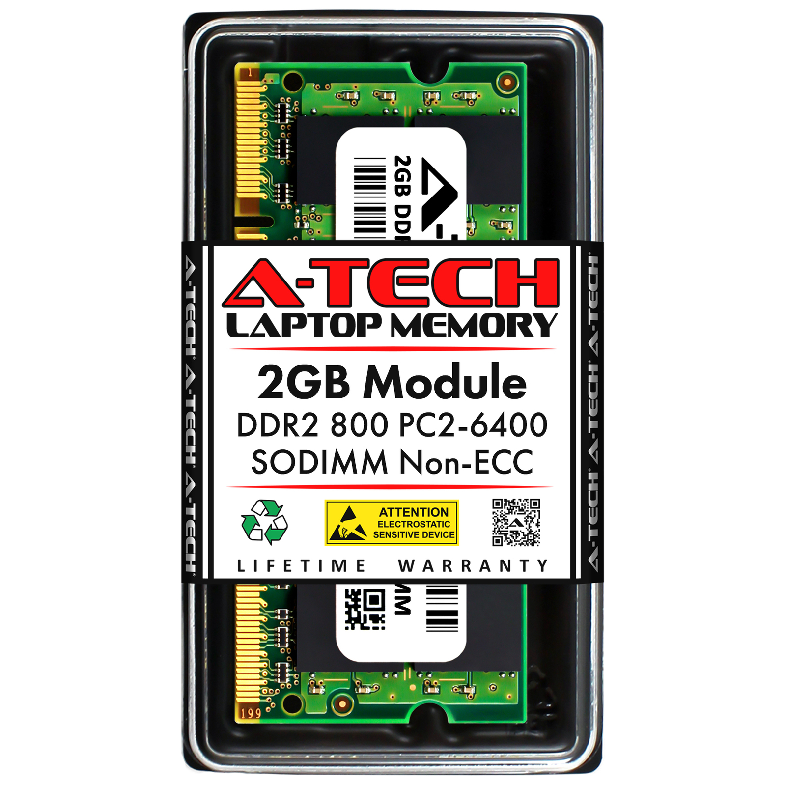 2GB DDR2 PC2-6400 SODIMM (Replacement for G.Skill F2-6400CL5S-2GBSQ) Memory RAM