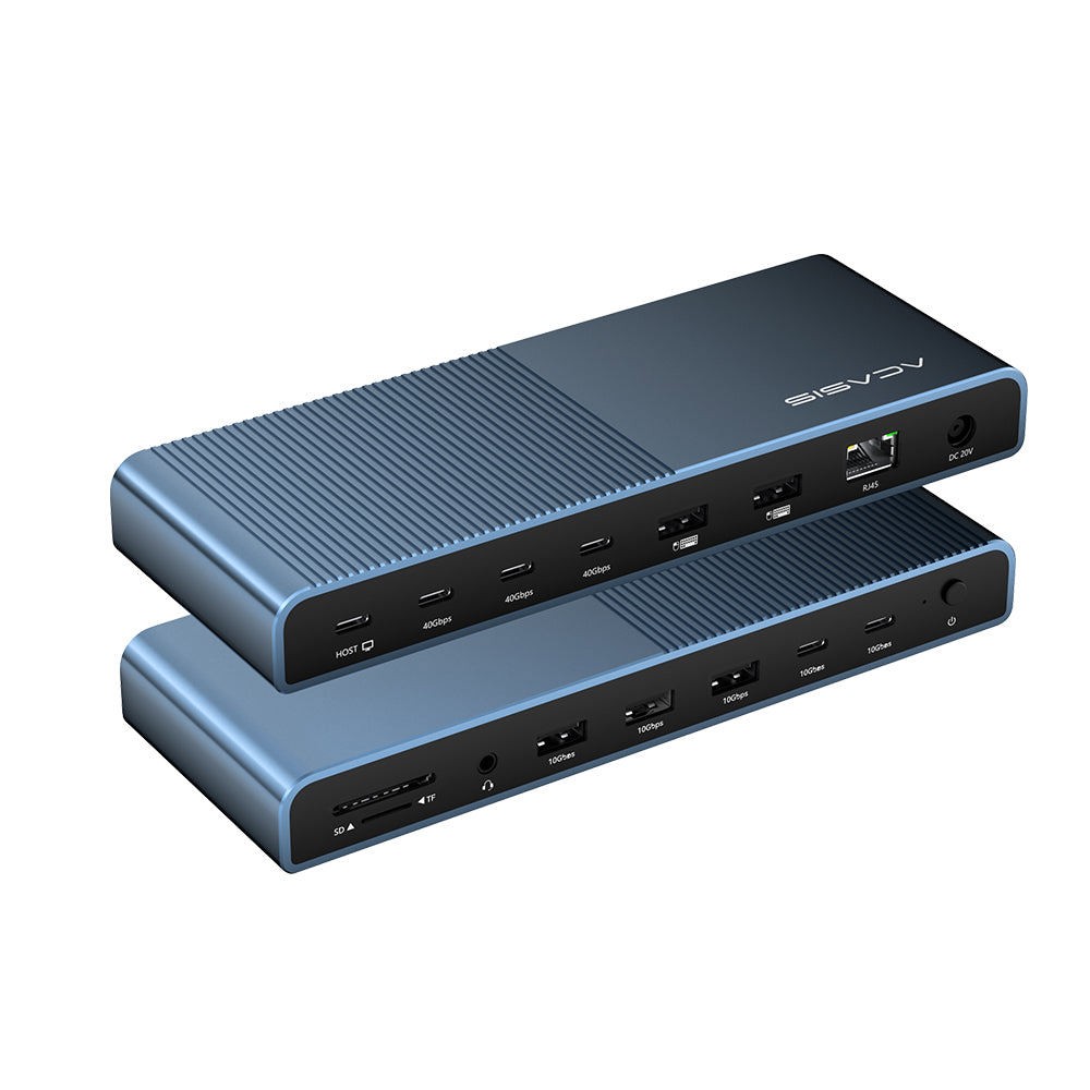 Acasis 40Gbps USB4 15-in-1 Dock 8K/4K Dual Display Thunderbolt 4 Mac M1/M2/M3