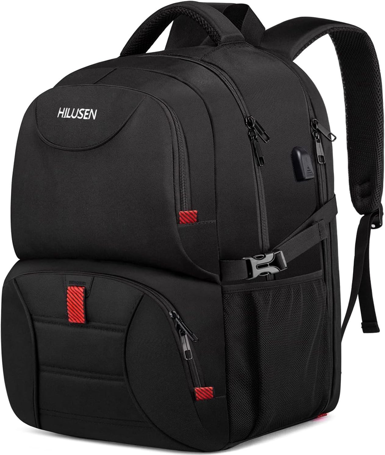 HILUSEN Extra Large Backpack for Men 50L, Insulated Cooler Lunch Box Black 