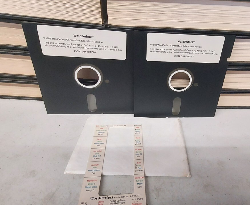 1987 Wordperfect Education Version Floppy Discs
