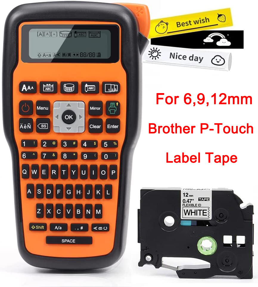 Brother P-Touch Industrial Label Maker Printer for TZe-231 TZ231 12mm Label Tape