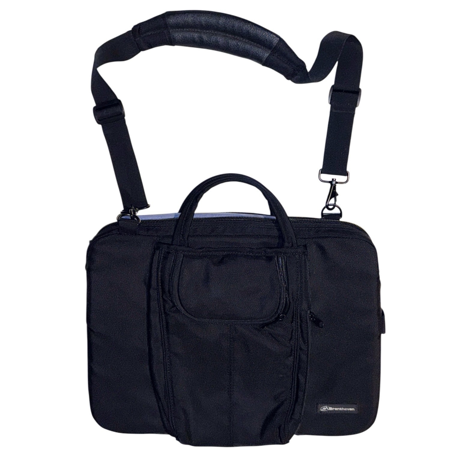 Brenthaven Laptop Briefcase Messenger Bag Pro Style Pro Lite Black Padded Should