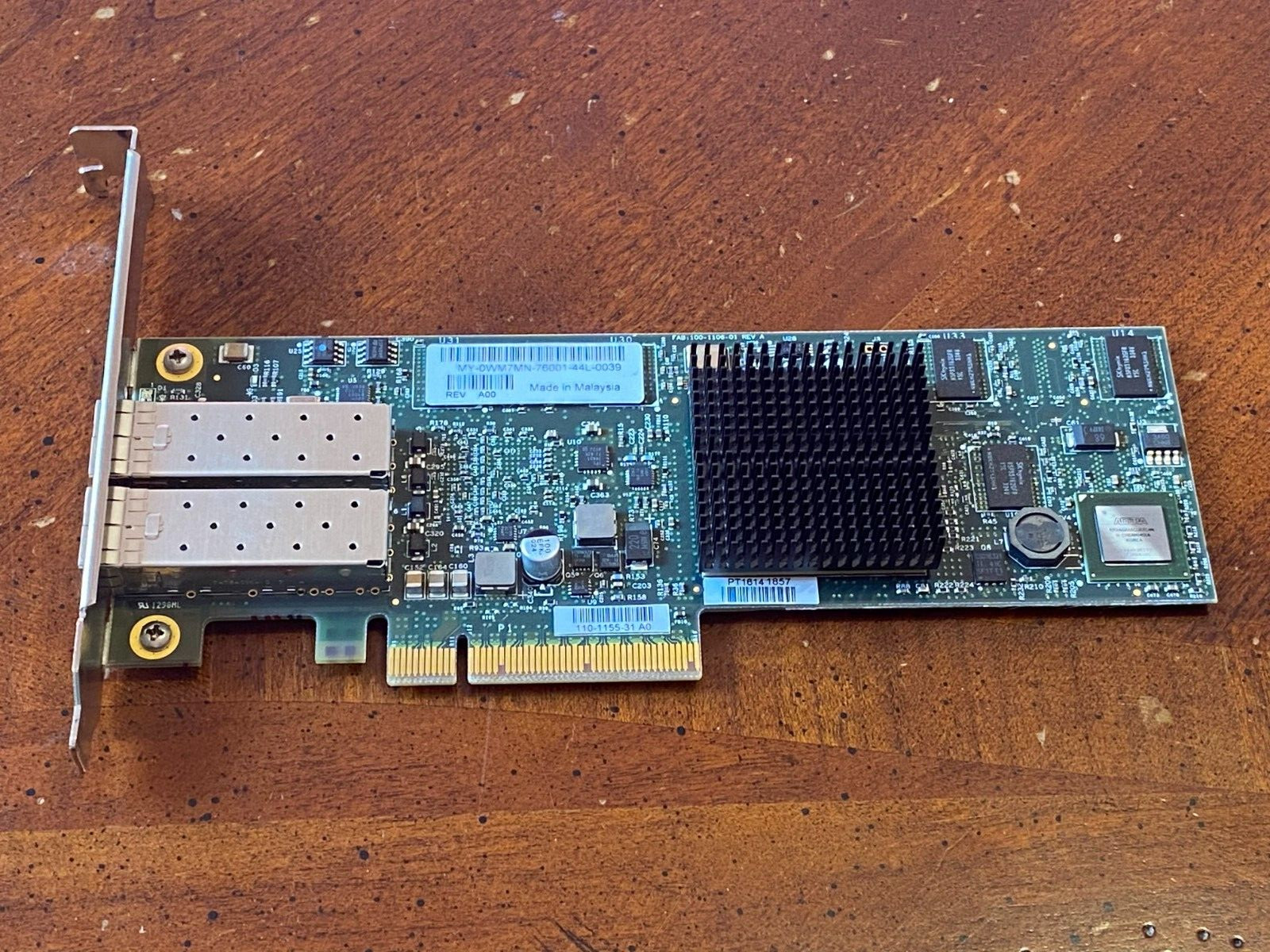 Dell Chelsio S320 10GB Dual SFP+ Port PCI-E Fibre Network Adapter Card (0WM7MN)