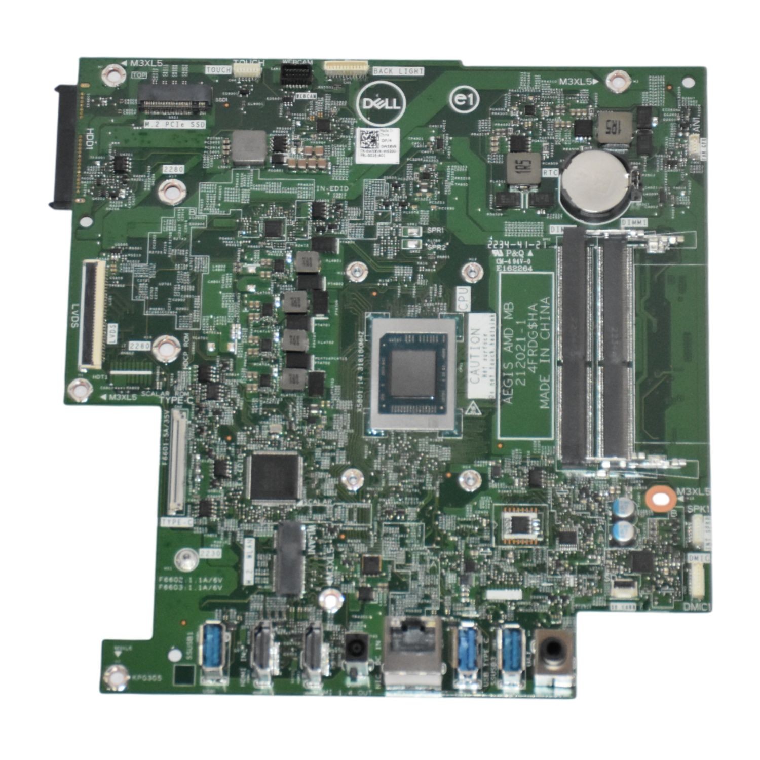 Dell Inspiron 24 5415 AIO Desktop Motherboard AMD Ryzen 7 7730U 212021-1 W5XVR