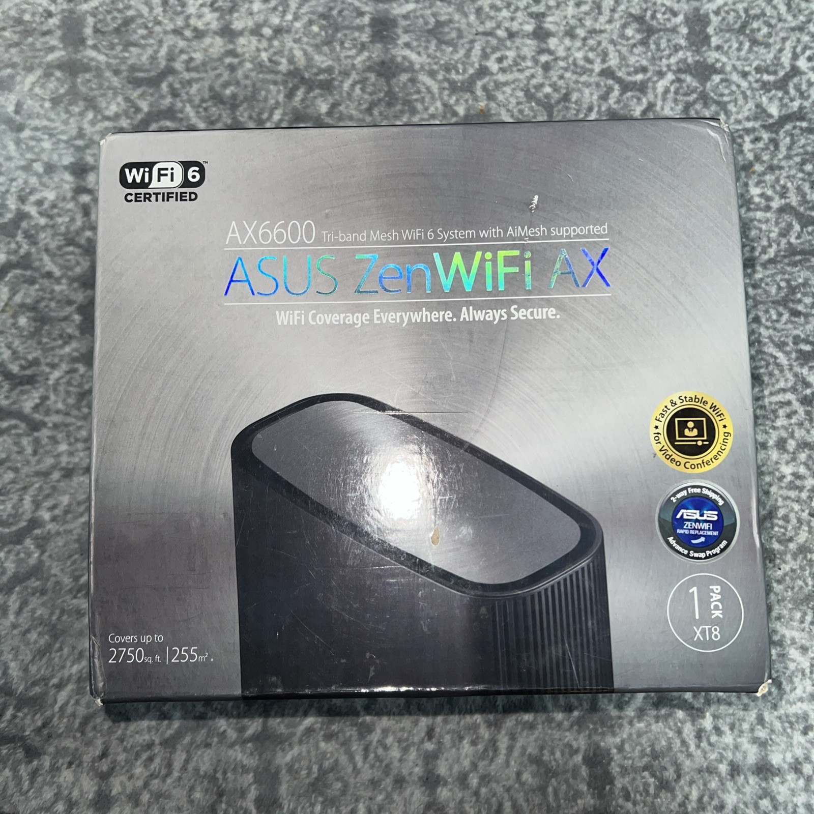 ASUS ZenWiFi AX6600 Tri-Band Mesh WiFi 6 System • Black