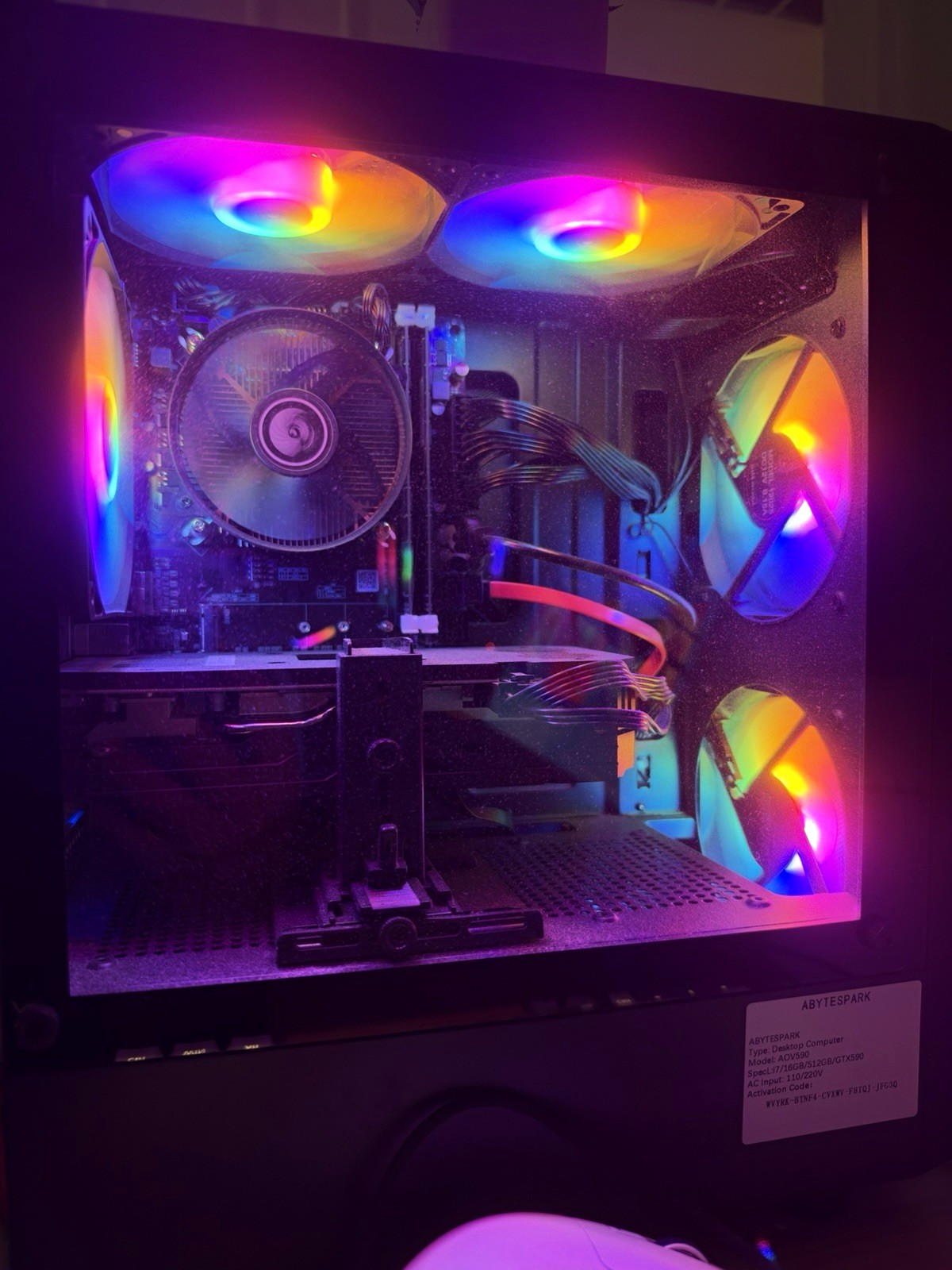 Prebuilt Gaming PC Desktop, Core i7 l RX590 8G G Card, 16GB RAM and 512GB SSD