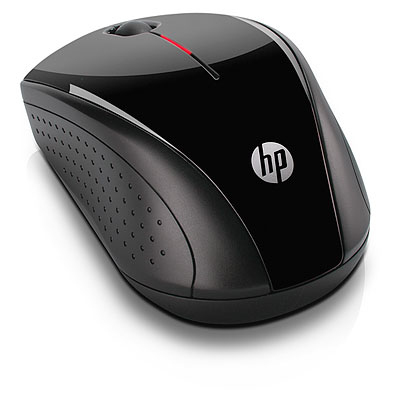 HP X3000 BLACK 3-Button Wireless USB Optical Scroll Mouse Brand New