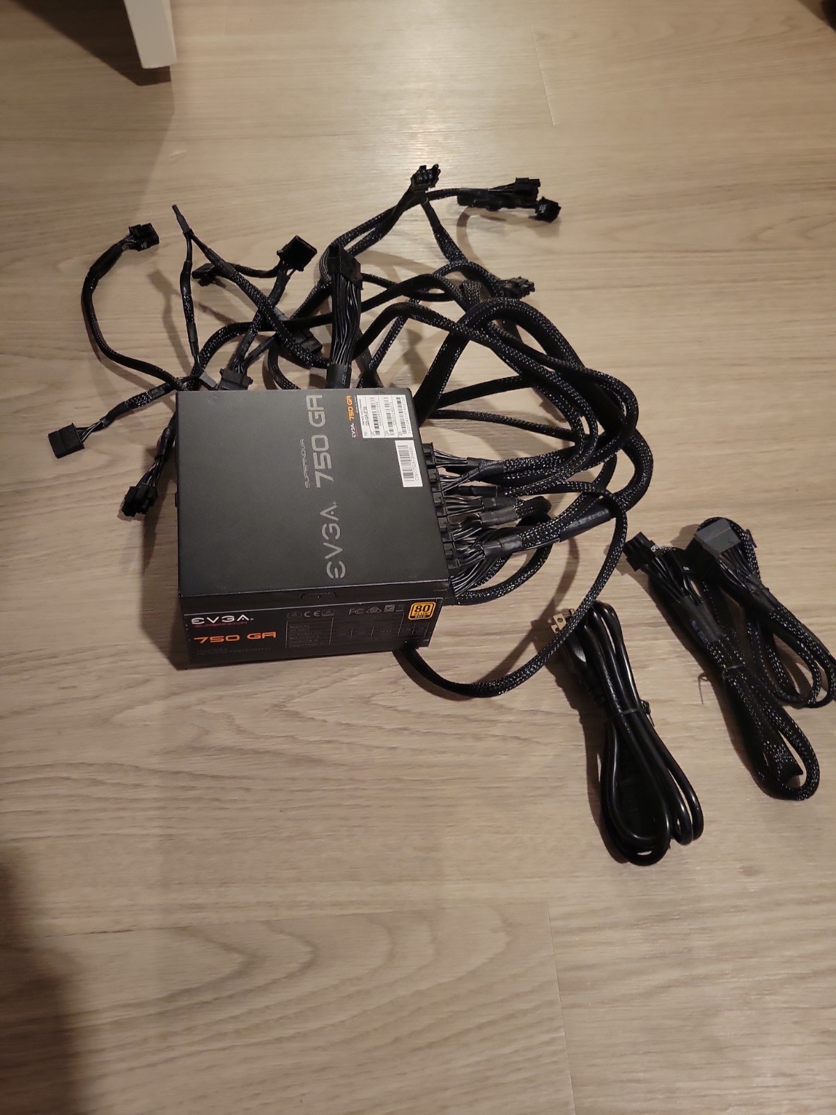 EVGA Supernova 750 GA 750W 80+ Gold Fully Modular Power Supply - Cables included