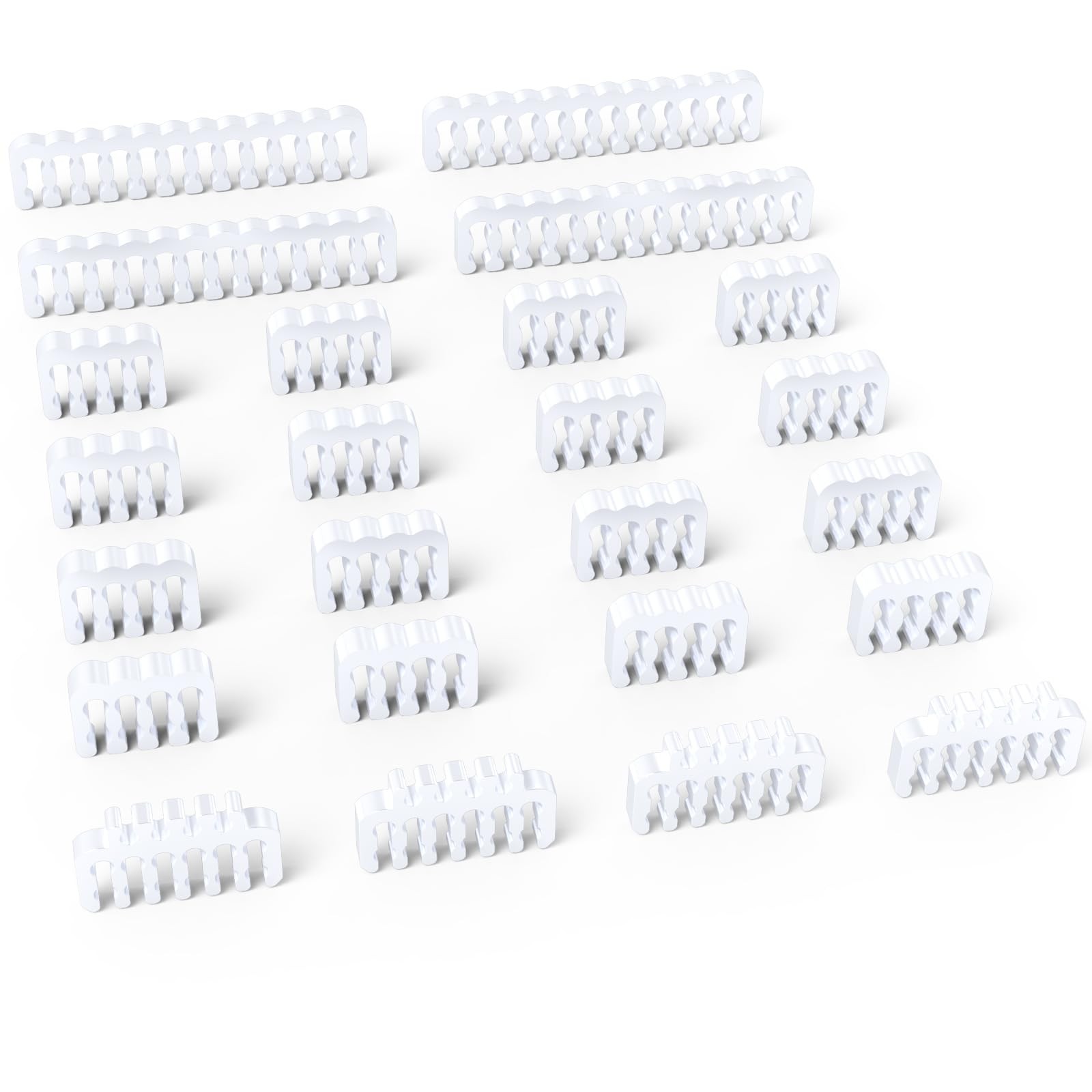 PSU Wire Management Kit – 24 PCS PC ATX Power Supply Cable Organizer Clips (1...