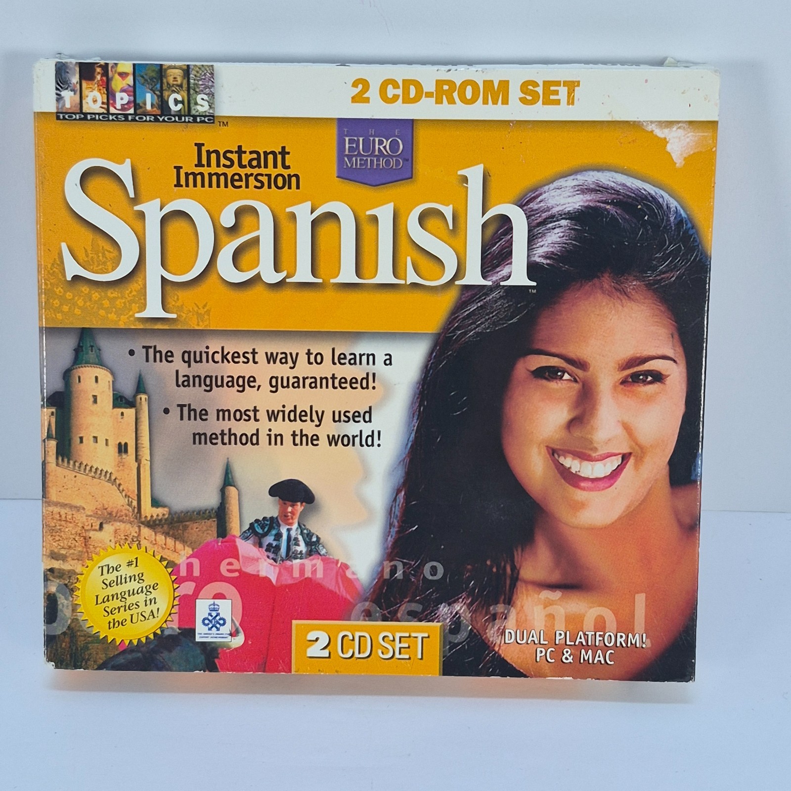 Instant Immersion Spanish The Euro Method 2 CD-ROM Set PC Mac Language Learning 