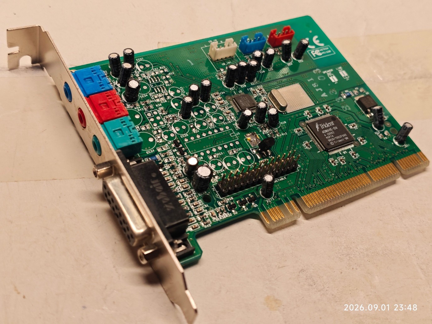 Vintage QSOUND PCI Sound Card AZTECH PCI 238-Q3D (TRIDENT 4DWAVE-DX)