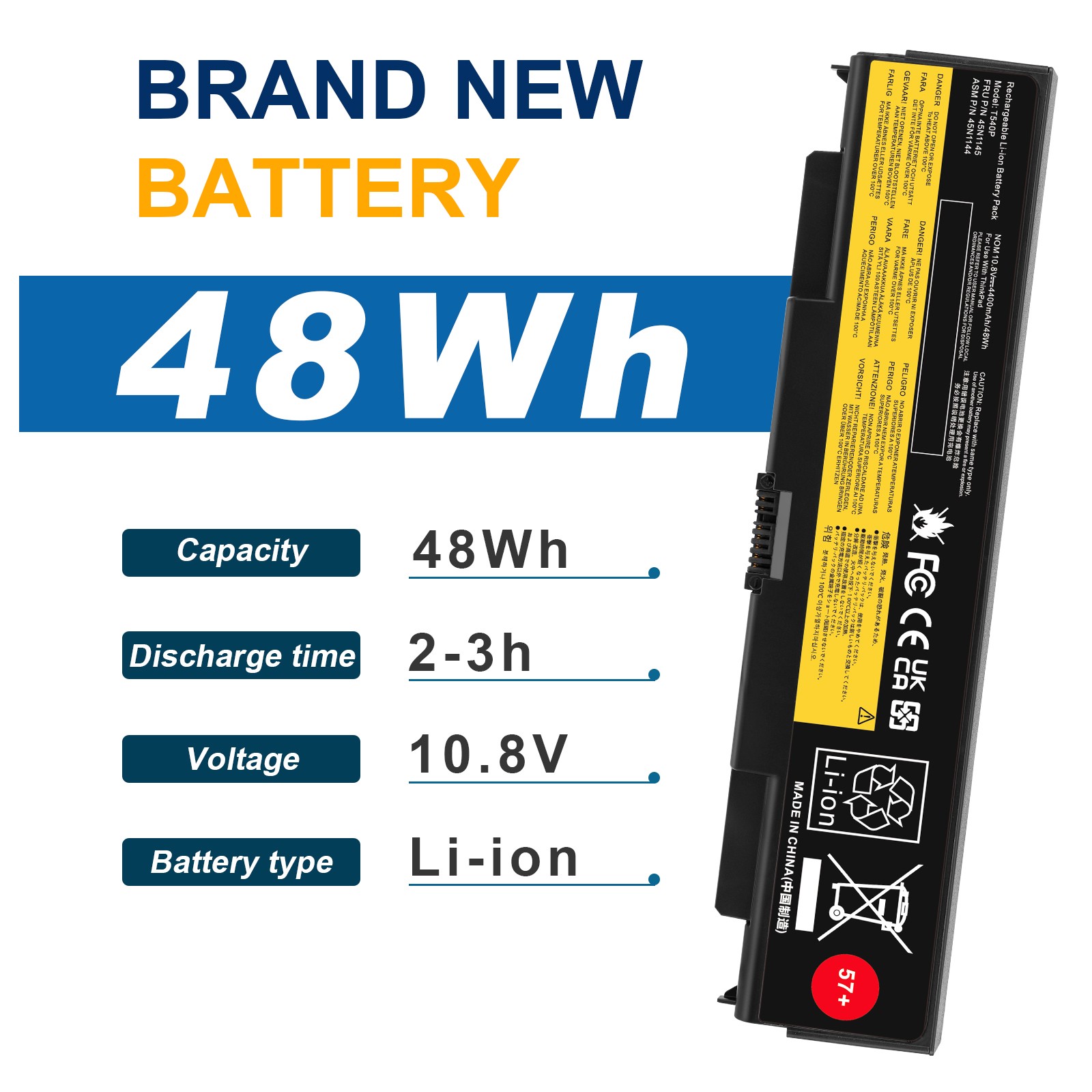 ✅6/9Cells Battery for Lenovo ThinkPad T440P T540P L440 L540 W540 W541 Series
