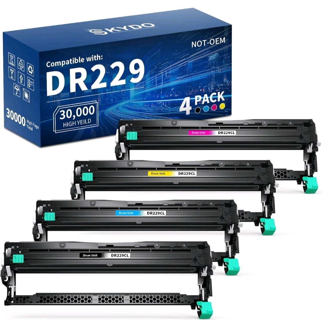 Compatible DR229CL DR-229 Drum Unit 4-Pack - Not Toner - Up to 30,000 Pages