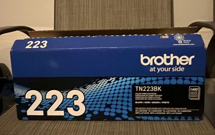 Brother TN223BK Black Toner - Open Box Sealed Toner