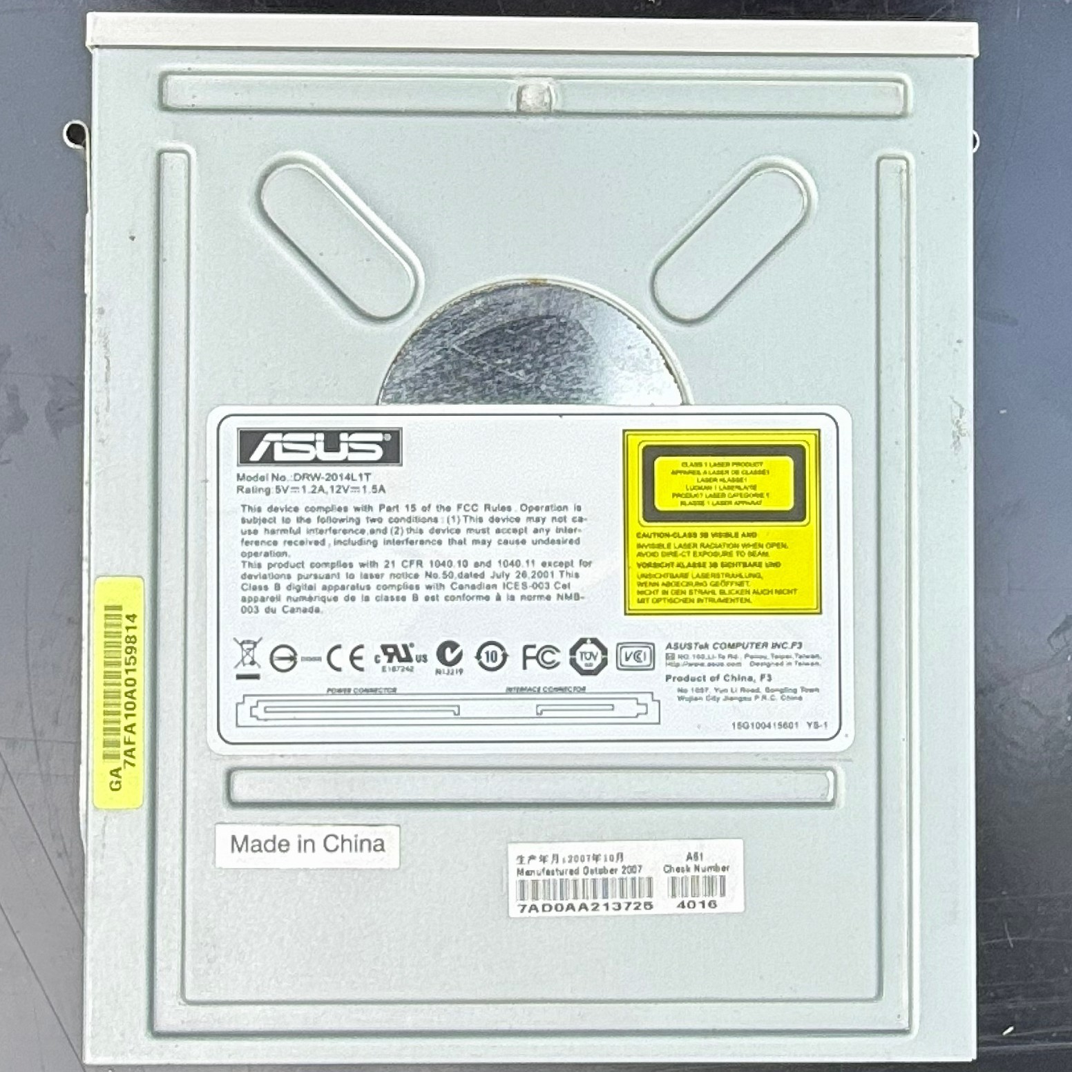 ASUS DRW-2014L1T SATA DVD RW Optical Drive Internal 5.25"