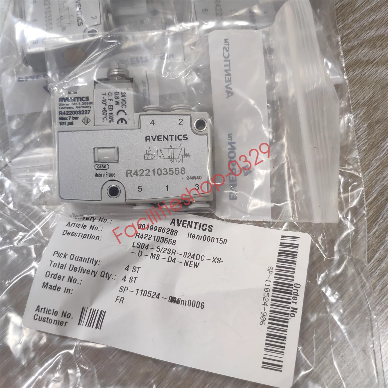 1pcs AVENTICS Reversing Valve R422103558 Two-position Five-way 24DC DHL/FedEx