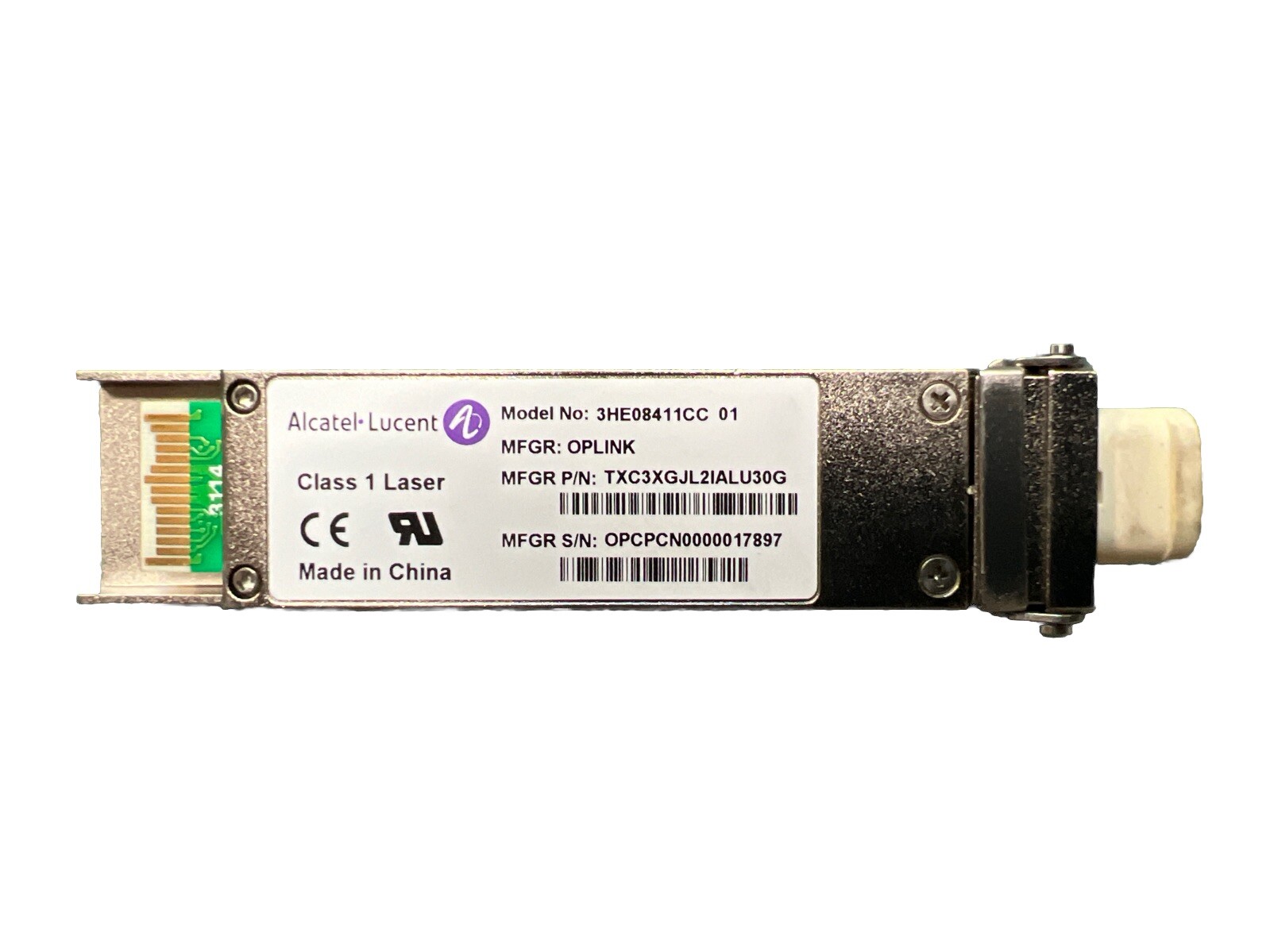 Alcatel-Lucent  3HE08411CC XFP 10GBASE-ZR  CWDM 1511nm 70km