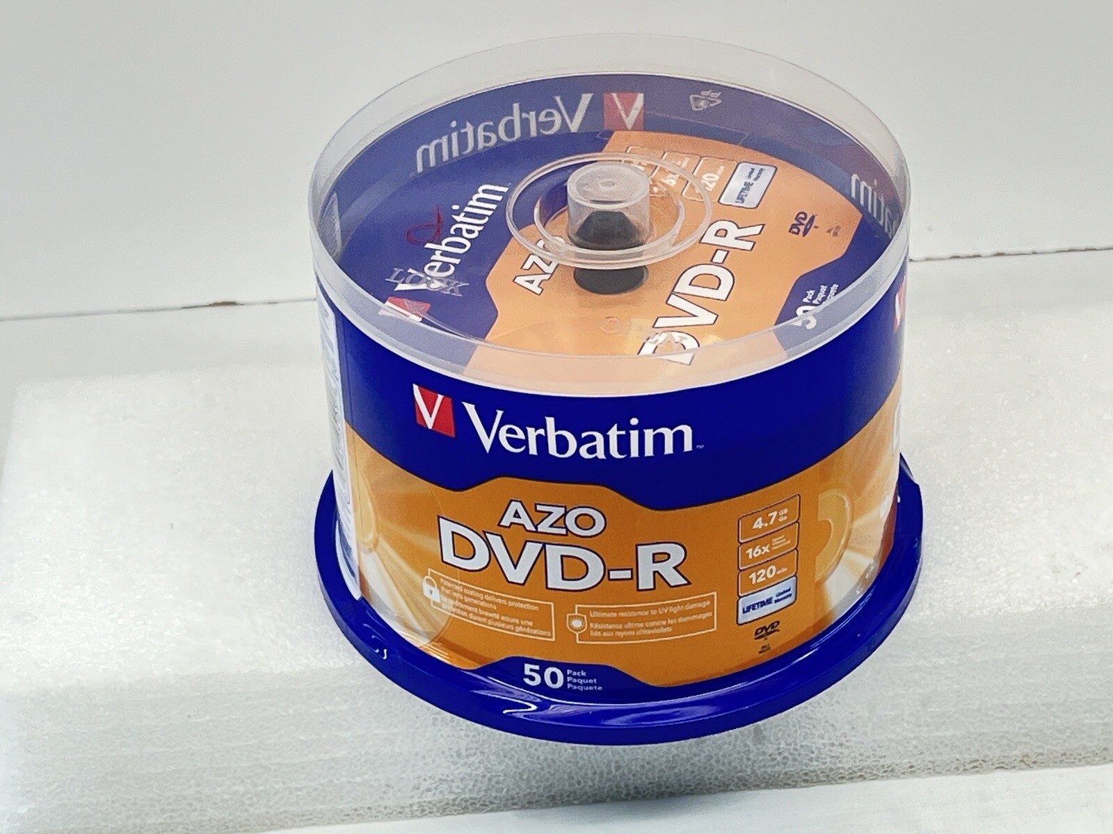 Verbatim AZO DVR-R 50 Pack New Sealed