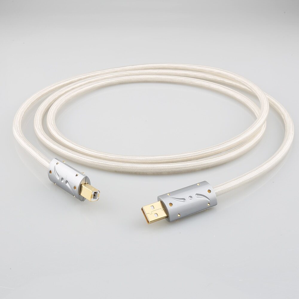 VIBORG Hi-End OCC Silver Plated USB Audio Cable Data USB A-B Type A to Type B