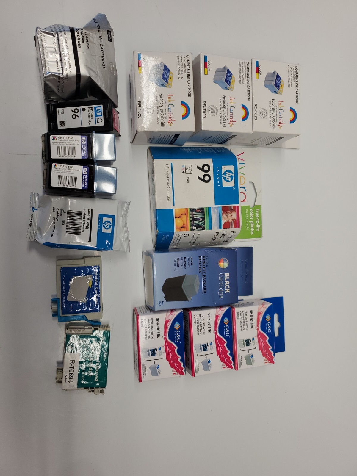 Mixed Lot of 15 EMPTY Ink Cartridges Virgin see photos and description
