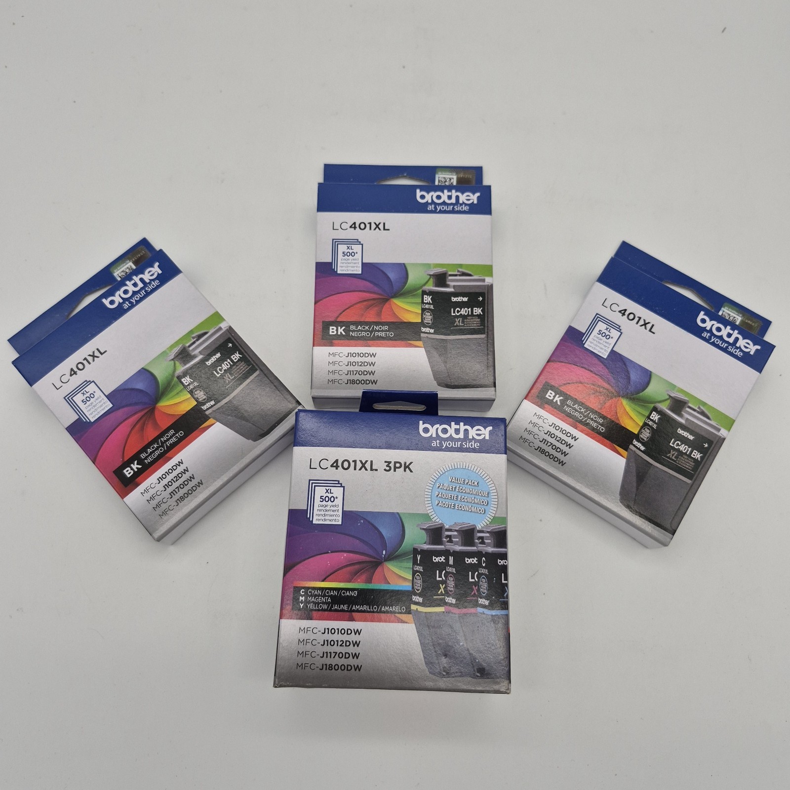Brother LC401XL High Yield Ink Cartridges - Pick Your Bundle BK/CMY