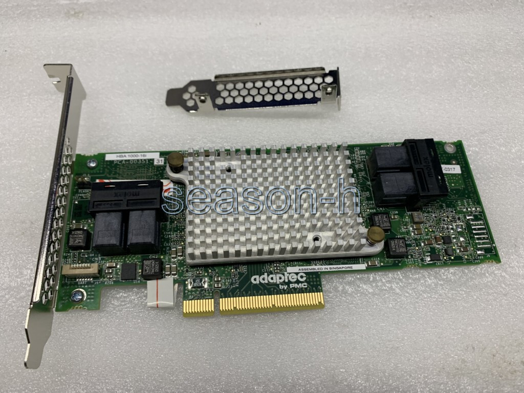 Microsemi Adaptec HBA 1000-16i 12Gbps PCIe G3 SAS SATA Host Bus  Controller CARD